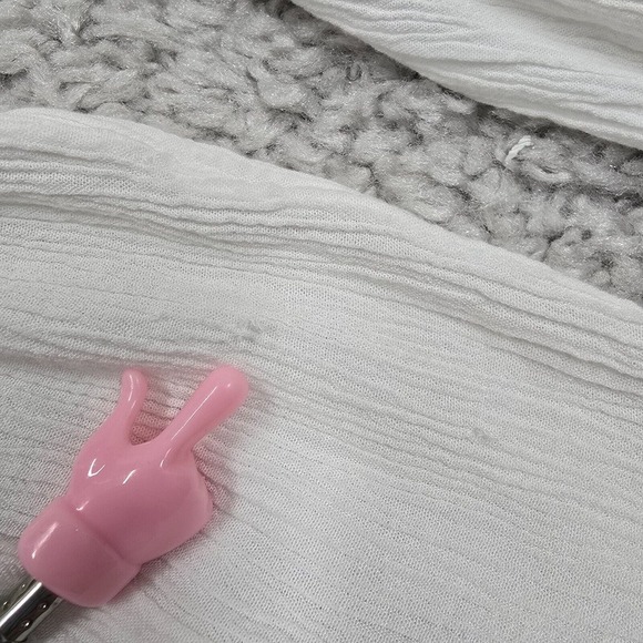 Lilly Pulitzer Top Womens XS White Dahle Embroidered Long Sleeve Beach Tropical - Picture 12 of 13